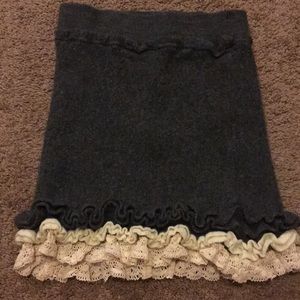 Wool Anthropologie pencil skirt